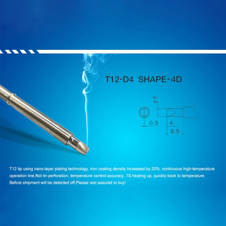 QUICKO T12-D4 Lead-free Soldering Iron Tip
