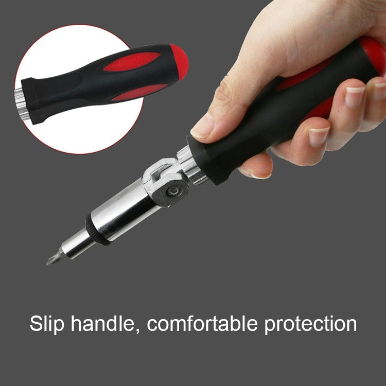 180 Degree Rotation 1/4 inch Hex Connector Multi-function Ratchet Screwdriver