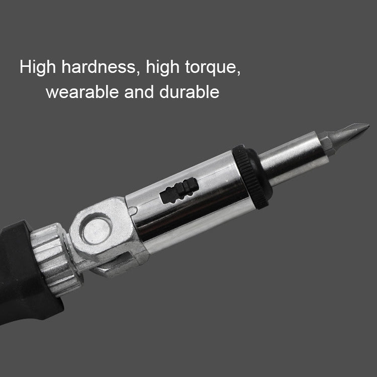 180 Degree Rotation 1/4 inch Hex Connector Multi-function Ratchet Screwdriver