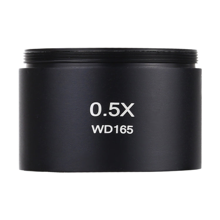 Stereo Microscopes Auxiliary Objective Lens Barlow Lens Magnifier 0.5X WD165