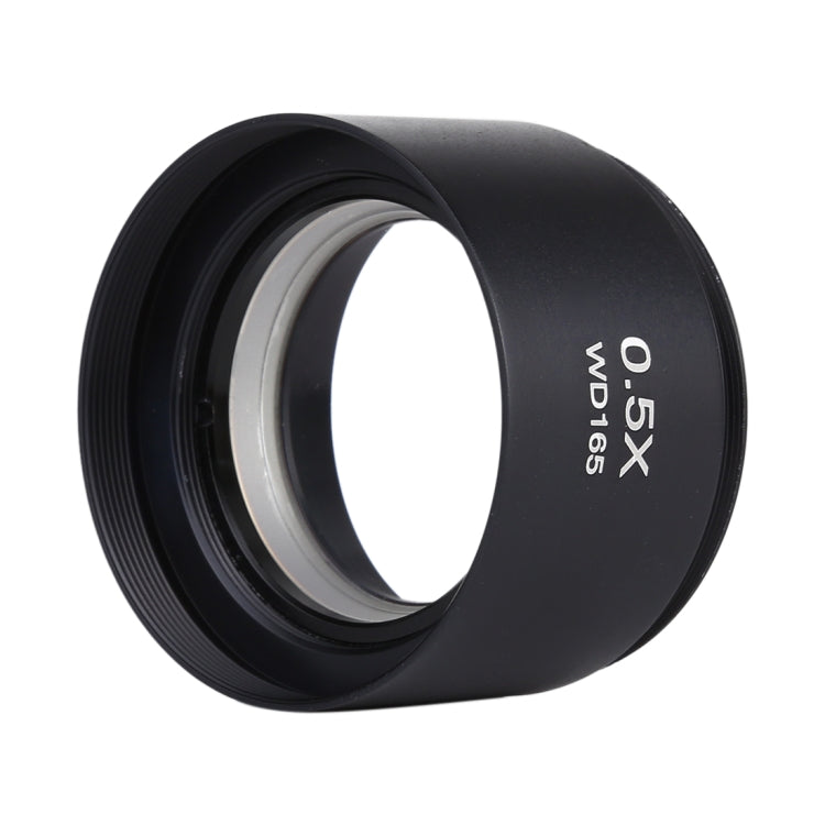 Stereo Microscopes Auxiliary Objective Lens Barlow Lens Magnifier 0.5X WD165