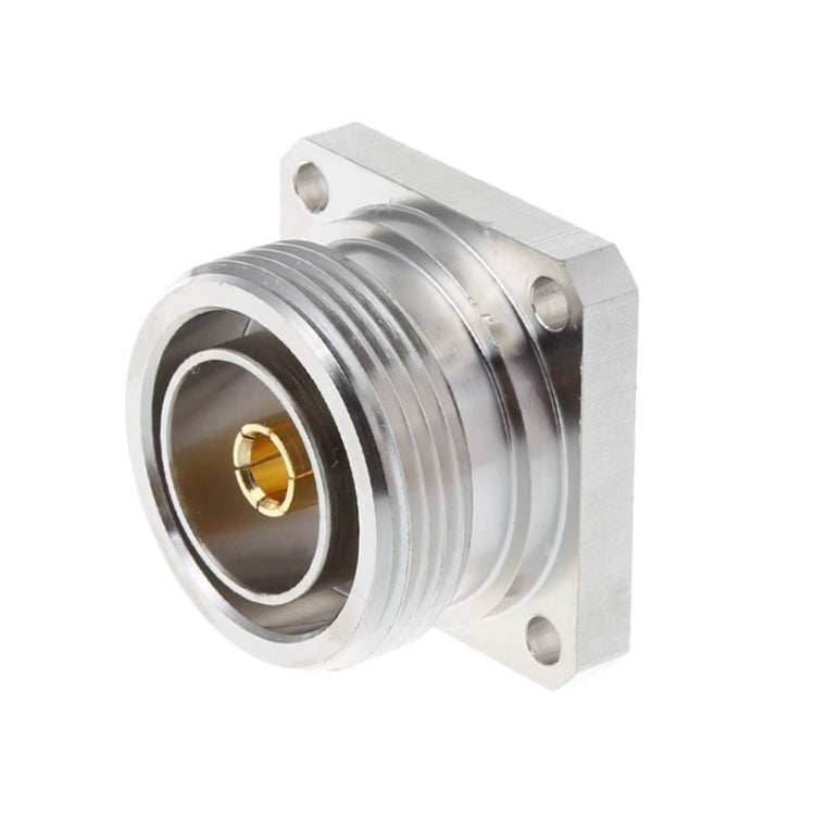L29 7/16 Din Female Jack Center Connector with 4 Holes Flange Deck Solder Cup RF Coaxial Adapter