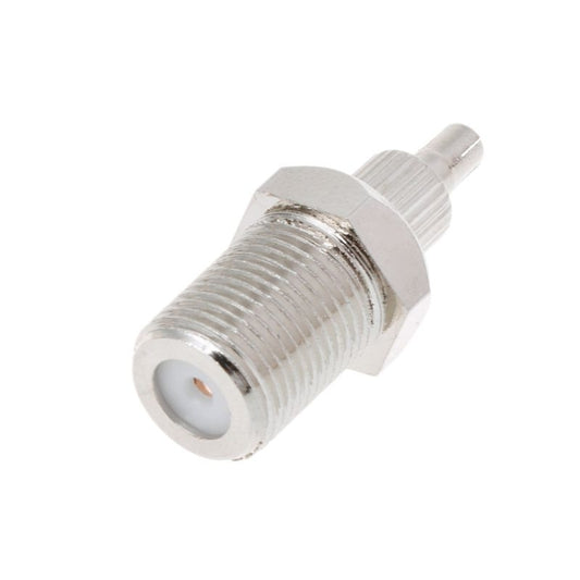 F Female to CRC9 / TS9 RF Male Coaxial Plug Nickel Plated Connector Adapter