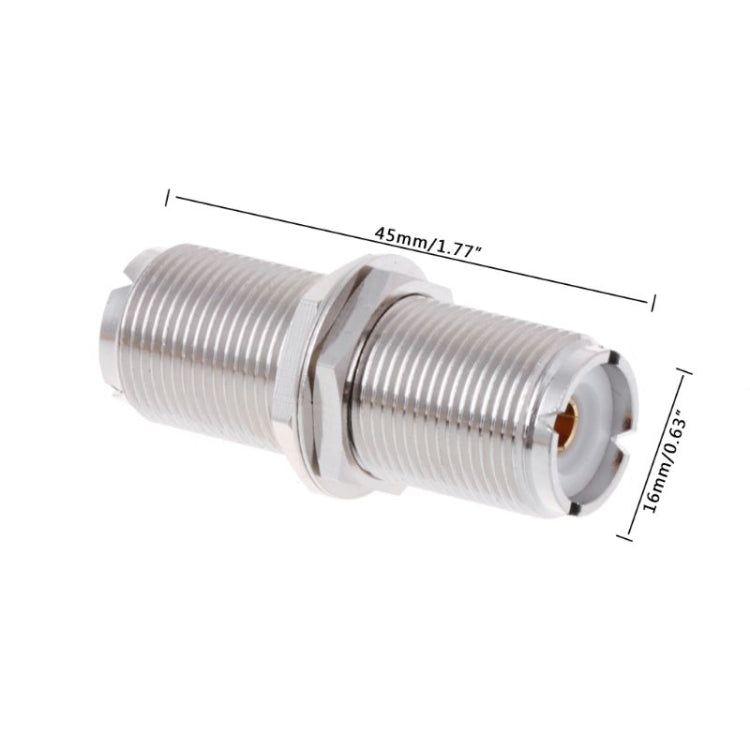 UHFKKY UHF Female to Female Connector Adpter, Extension Version