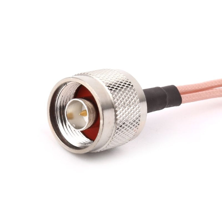 RG316 N Male to 2xTS9 / 2xCRC9 Male Plug Combiner Splitter Connecting Cable, Length: 15cm