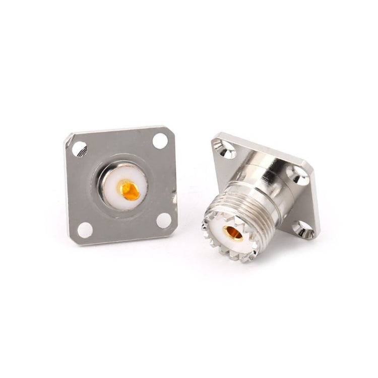 5 PCS UHF SO239 Female Flange Panel Chassis Cover Mount Adapter