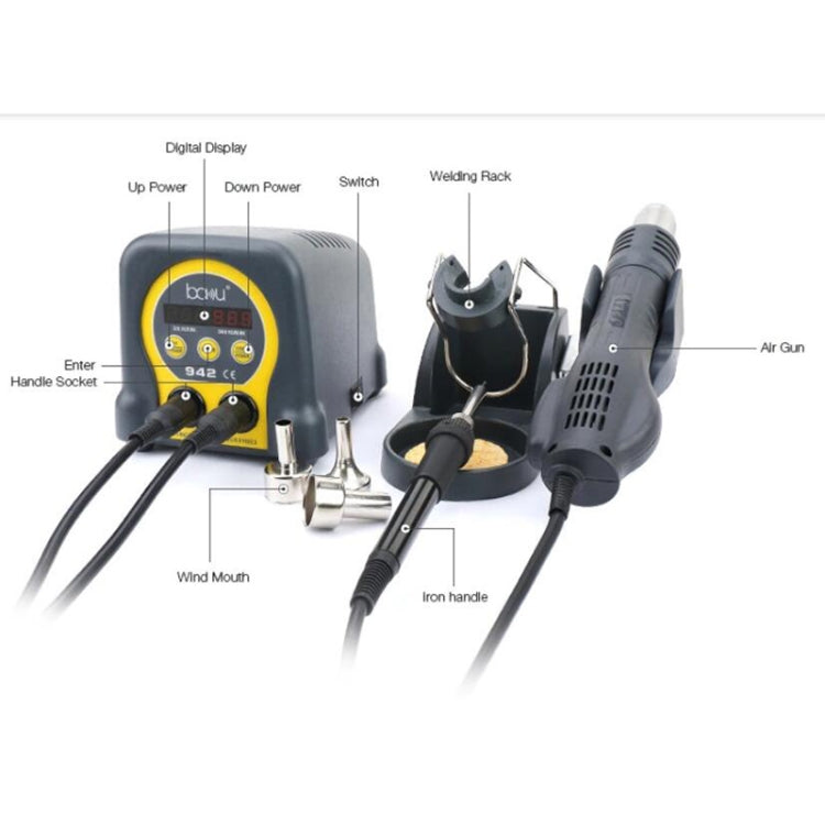 BAKU ba-942 Led BGA SMD Hot Air Rework Soldering Station, EU Plug