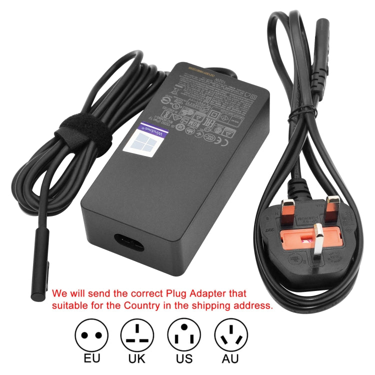 102W 15V 6.33A  Power Adapter Charger for Microsoft Surface Book 2 1798