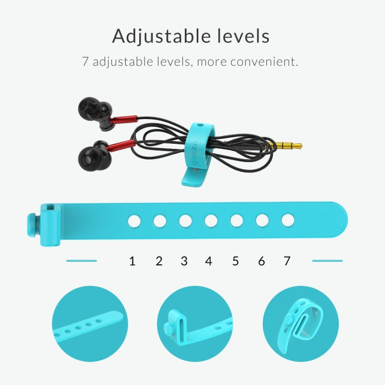 ORICO SG-RH5 5PCS Colorful Silicone Cable Tie