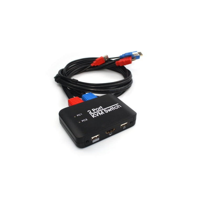 USB 2.0 + HDMI 2-ports KVM Switch