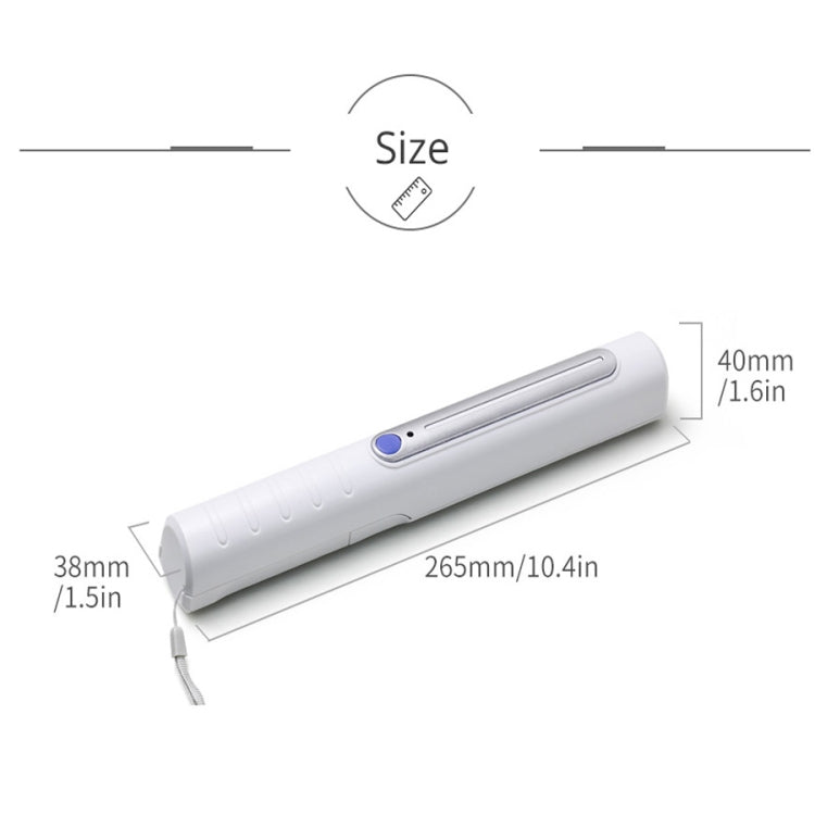 Portable Handheld 3W UV Germicidal Disinfection Lamp Personal Car Travel UV Fast Disinfection Stick
