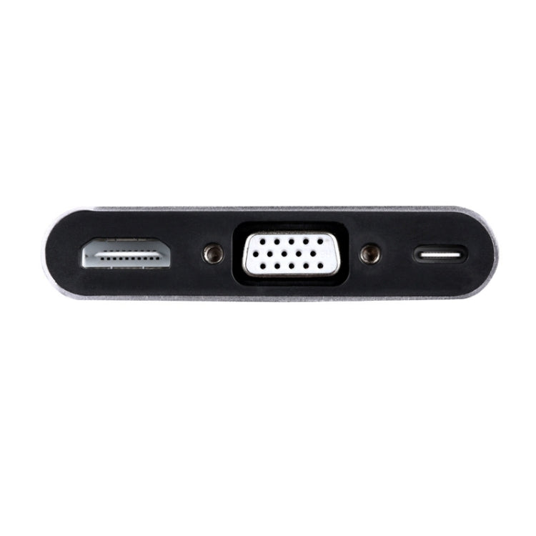 5 in 1 Type-C To HDMI + VGA + USB 3.0 + Audio Port + PD Port HUB Adapter