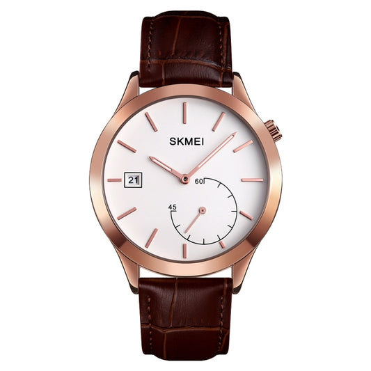 SKMEI 1581 Creative Fashion Men Watch Simple Casual Outdoor Sports Waterproof Two-Pin Quartz Watch