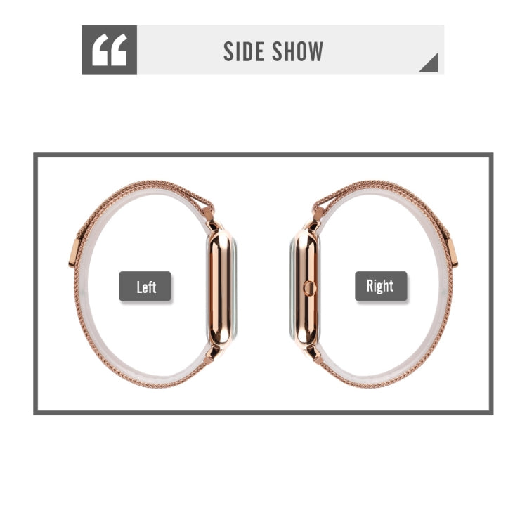 SKMEI 9207 Fashion Creative Simple Watch Men Magnetic Buckle Mesh Belt Steel Belt Couple Quartz Watch