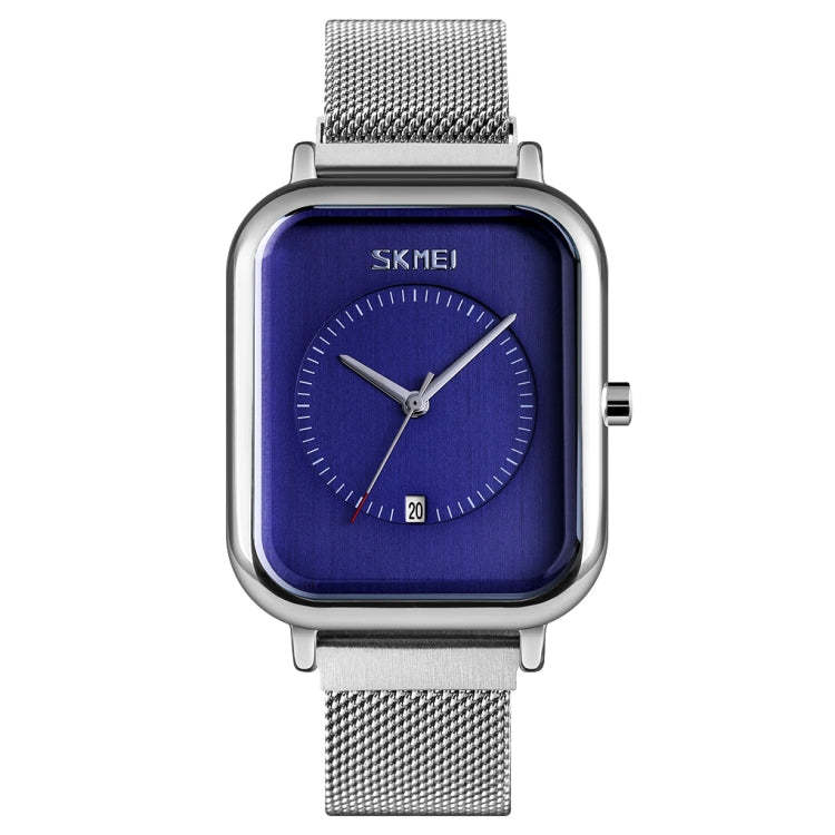 SKMEI 9207 Fashion Creative Simple Watch Men Magnetic Buckle Mesh Belt Steel Belt Couple Quartz Watch