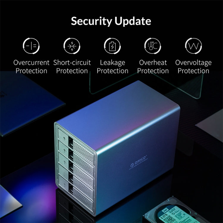 ORICO 9548U3-BK 3.5-Inch Multi-Bay Hard Drive Enclosure