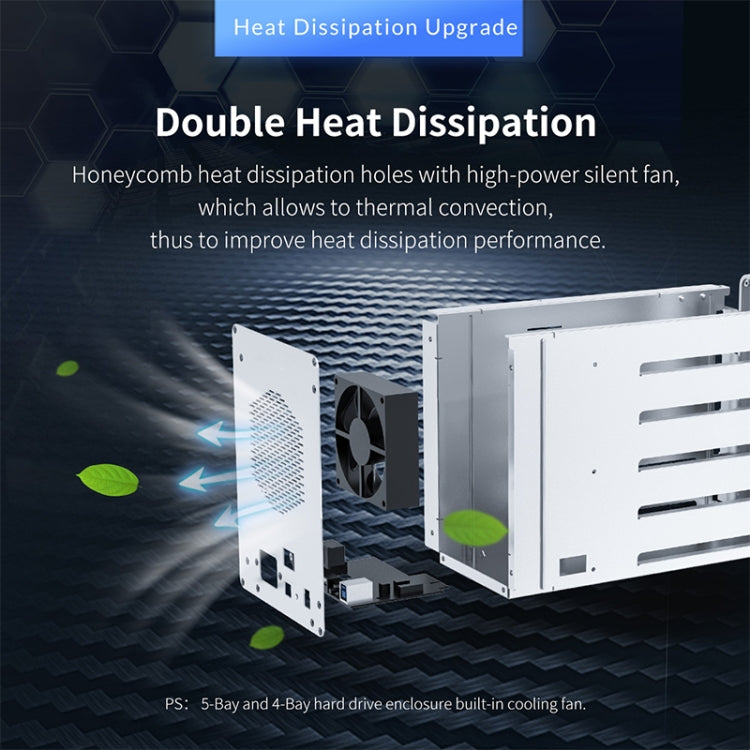 ORICO 9548U3-BK 3.5-Inch Multi-Bay Hard Drive Enclosure