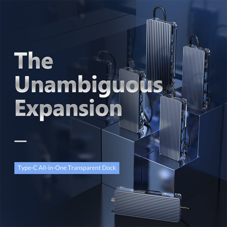 ORICO 6 in 1 Type-C Transparent HUB