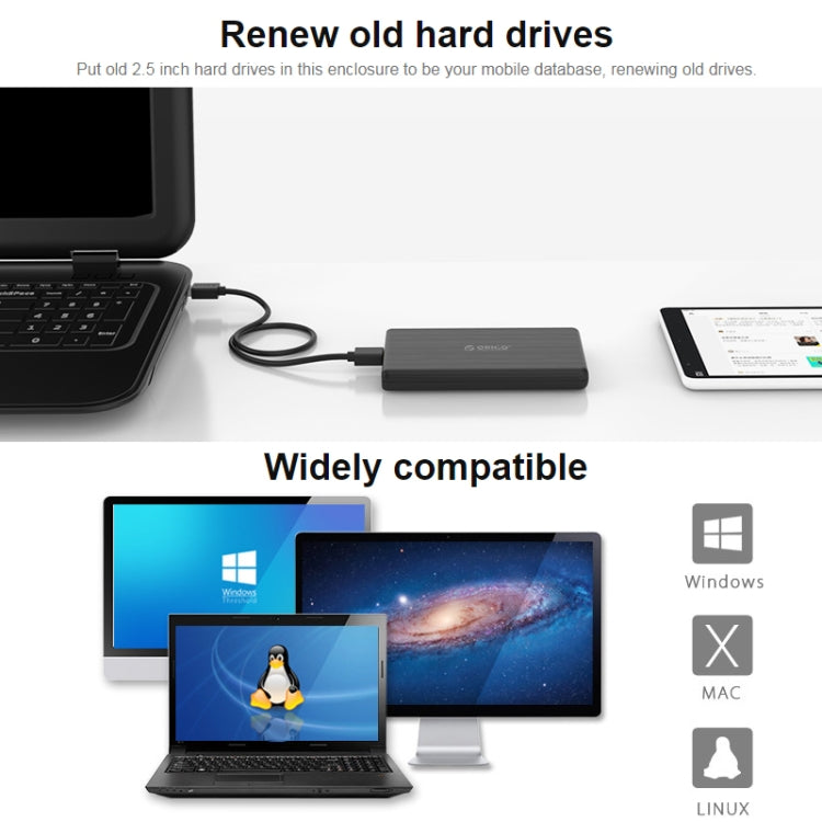 ORICO 2189C3 2.5 inch Type-C Hard Drive Enclosure