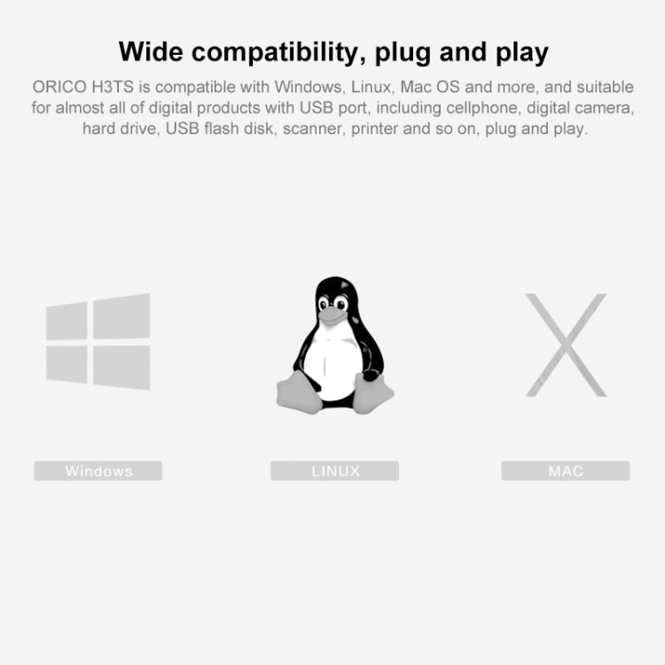 ORICO H3TS-U3 USB3.0 HUB with Card Reader