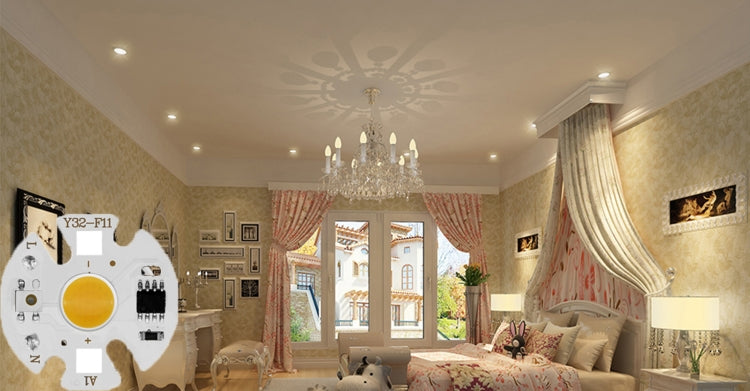 COB LED Light Chip AC 220V LED Bulb Light Intelligent IC Driver Bulb Light DIY Spotlight Downlight Chip Outdoor Flood Light