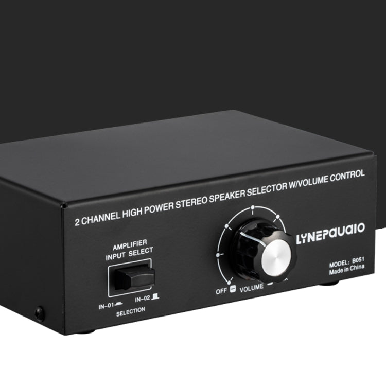 B051 2 Input And 1 Output Power Amplifier And Speaker Selection Switcher Output With Volume Adjustment 2 Power Amplifiers Audio Switcher Switch Distribution Comparator