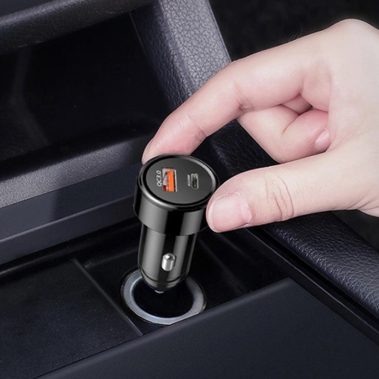 TE-P31 PD 20W USB-C / Type-C + QC3.0 18W USB Fast Car Charger