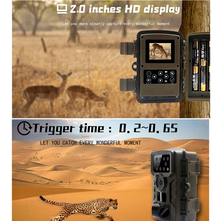PR700 1080P Wildlife Hunting Camera Motion Activated Night Vision Camcorder for Outdoor Tracking Scan Trigger