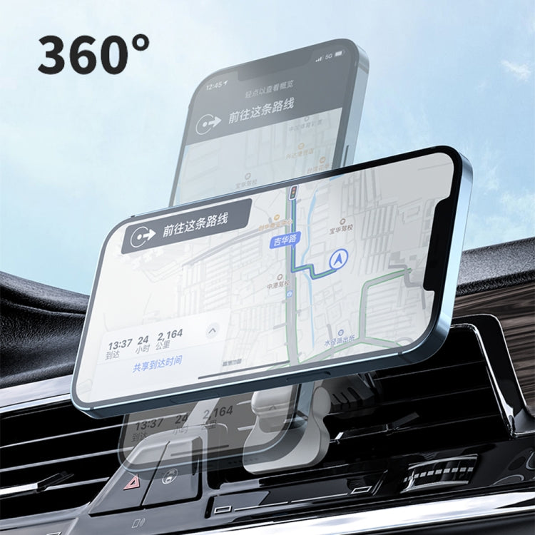 W-987 Magnetic Suction 15W Wireless Charger Car Air Outlet Bracket for iPhone 12 Series and other Smart Phones