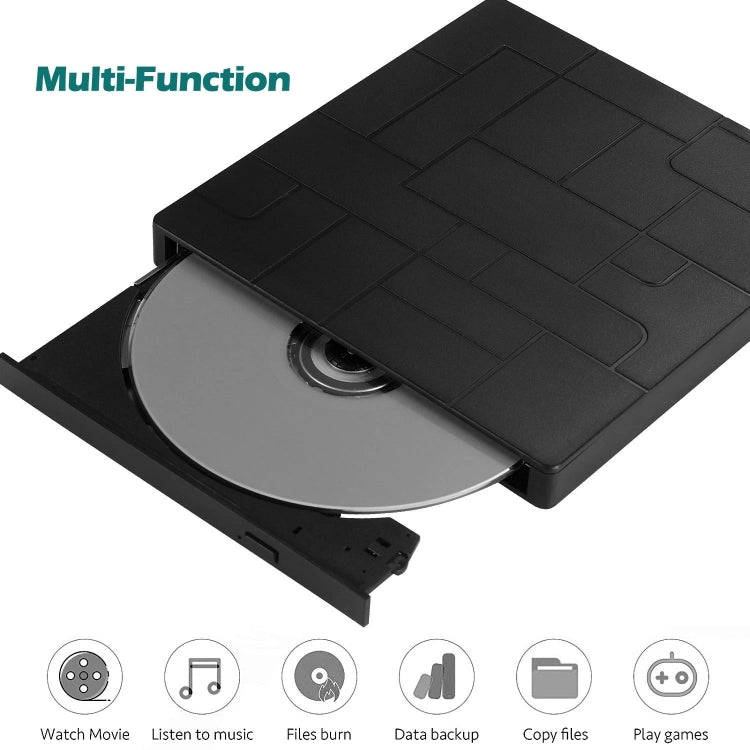 External RW DVD Recorder with Optical Drive