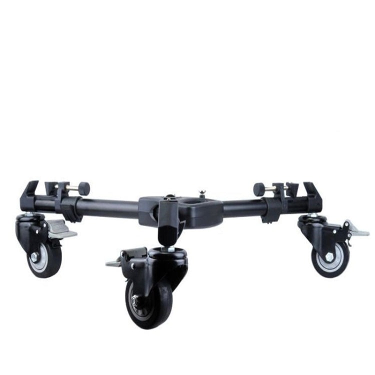 YUNTENG 901 Aluminium Alloy Camera Tripod Foot Wheel Tripod Pulley Base, Load 30KG