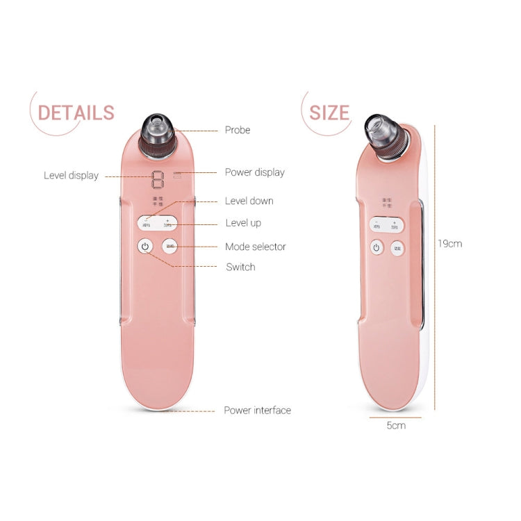 K-SKIN 3 Level Intensity Blackhead Removal Pore Cleaner Suction Rechargeable Black Spot Cleaner Facial Cleaning Machine