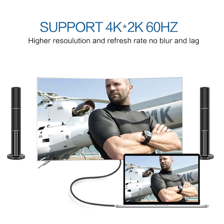 4K 60HZ USB-C / Type-C to DisplayPort Cable, Cable Length: 1.8m