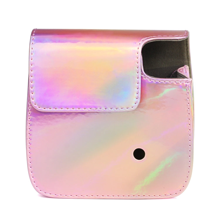 Aurora Oil Paint Full Body Camera PU Leather Case Bag with Strap for FUJIFILM instax mini 9 / mini 8+ / mini 8