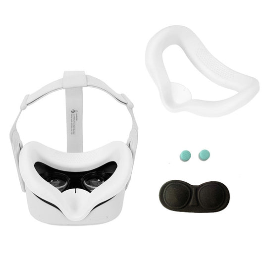 JD-391215 Suitable for Oculus Quest2 Generation VR Eye Mask Silicone Cover + Lens Cover Set