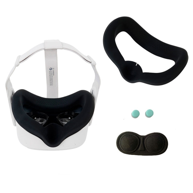 JD-391215 Suitable for Oculus Quest2 Generation VR Eye Mask Silicone Cover + Lens Cover Set