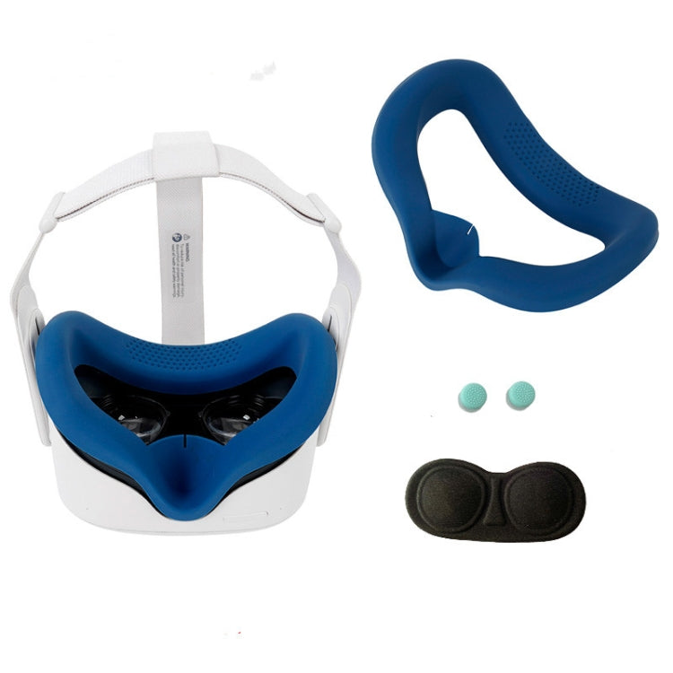 JD-391215 Suitable for Oculus Quest2 Generation VR Eye Mask Silicone Cover + Lens Cover Set