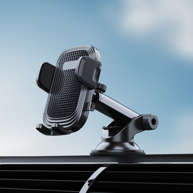 A190+X33 Car Phone Holder Dashboard Sucker Mount Telescopic Long Arm Stand