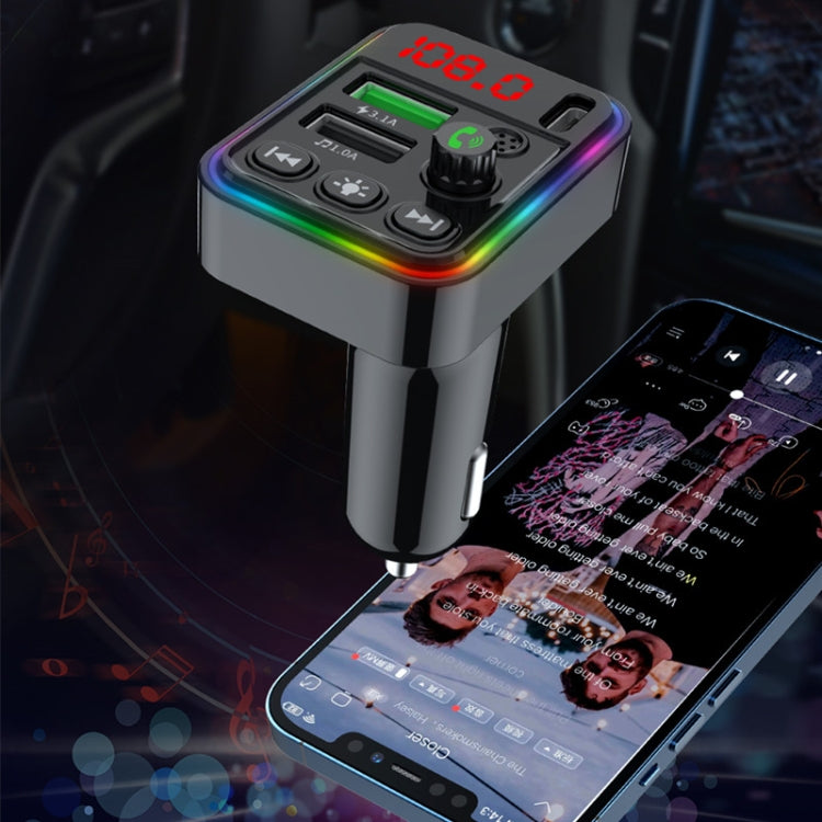 F19 Fast Charging Dual USB Blue Tooth Transmisor  Car Mp3 Player