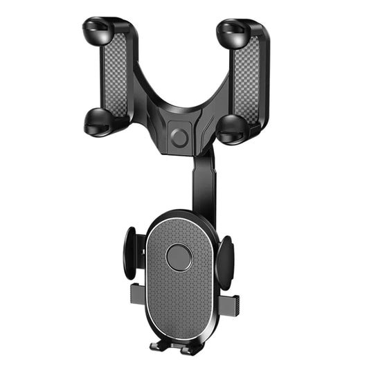 R004 Rearview Mirror 360 Rotatable Retractable Car Phone Holder, R004