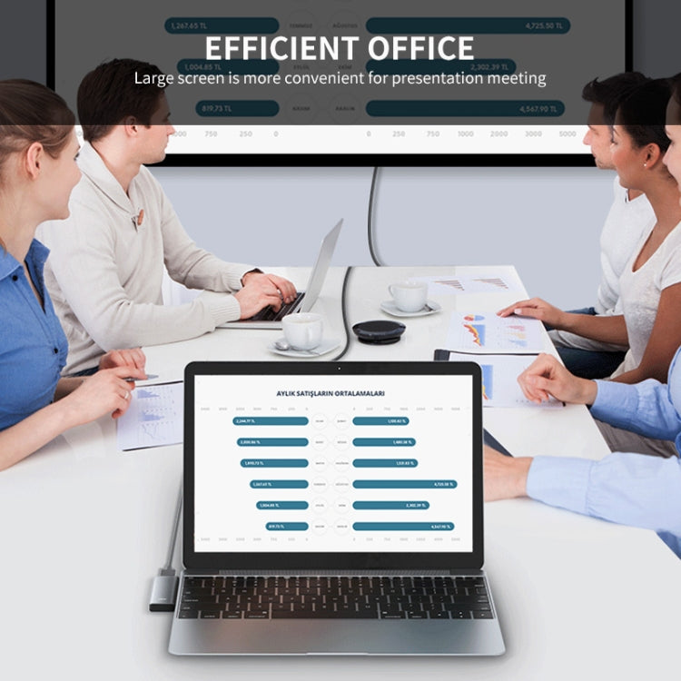 ENKAY Hat-Prince 5 in 2 Hub Type-C to 4K HDMI / USB 3.0 Docking Station Adapter for MacBook