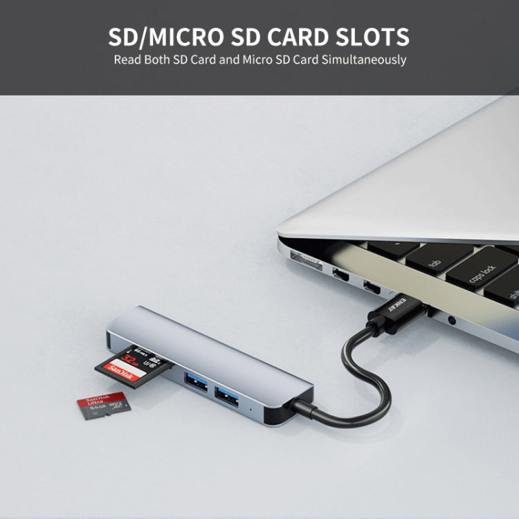 ENKAY Hat-Prince 5 in 1 Docking Station Adapter HUB SD/TF Card Reader