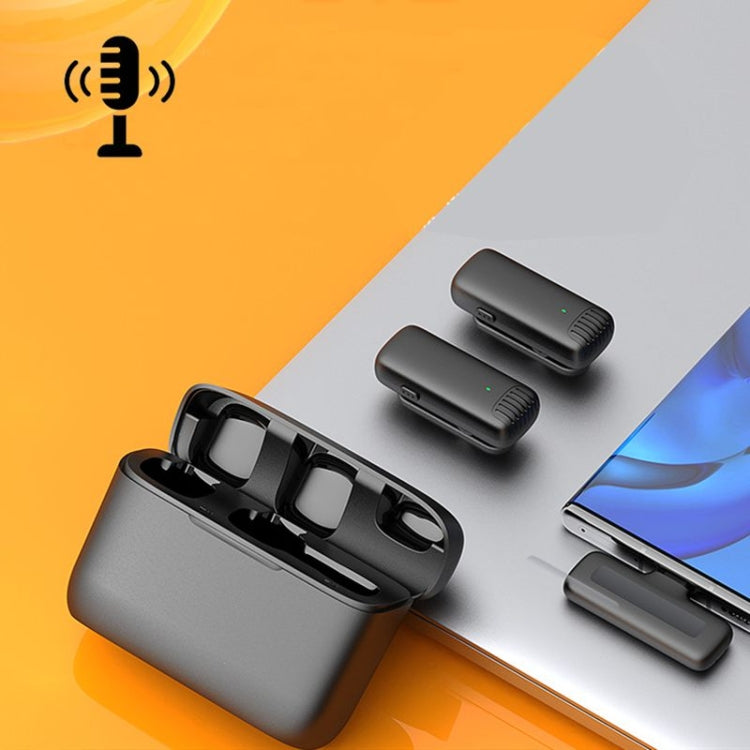 2 Pack Wireless Lavalier Microphones with Charging Case