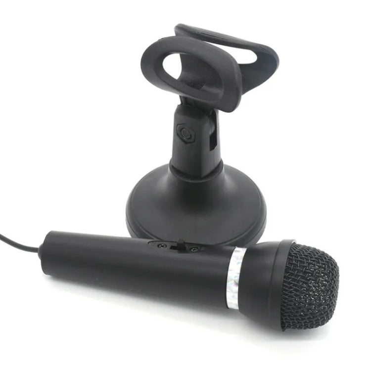 K-307 3.5mm Home Stereo MIC Computer Desktop Chatting Gaming Microphone with Stand