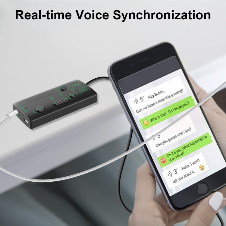 M1 Portable Mini Voice Changing Modulator with Adjustable Voice Functions & Phone Computer & Sound Card & Mic Tool