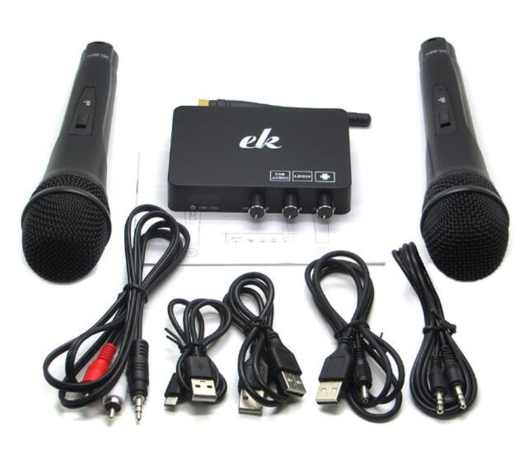 Home TV Network Karaoke Singing Equipment Set Sound Card Wireless Microphone Computer Karaoke KTV Set-top Box