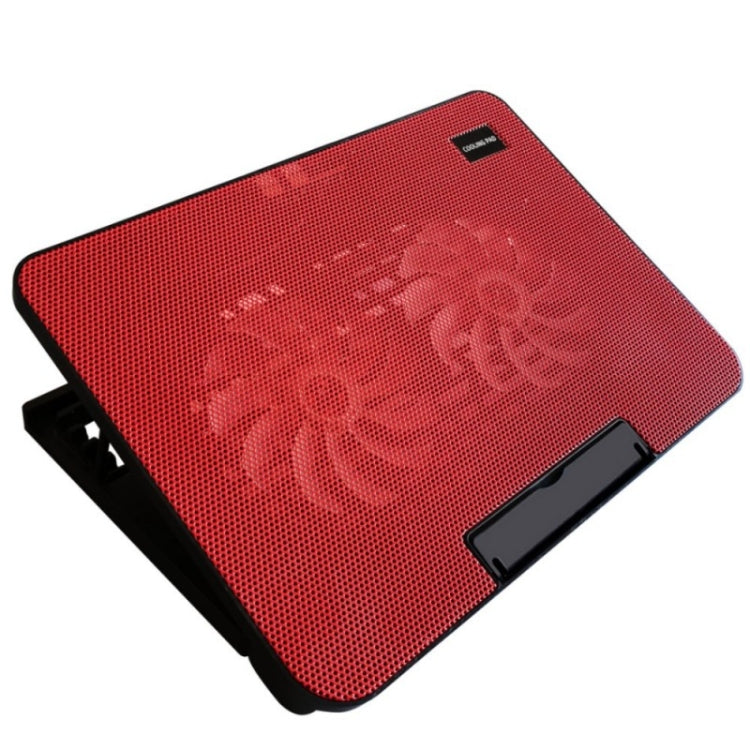 N99 USB Dual Fan Hollow Carved Design Heat Dissipation Laptop Cooling Pad