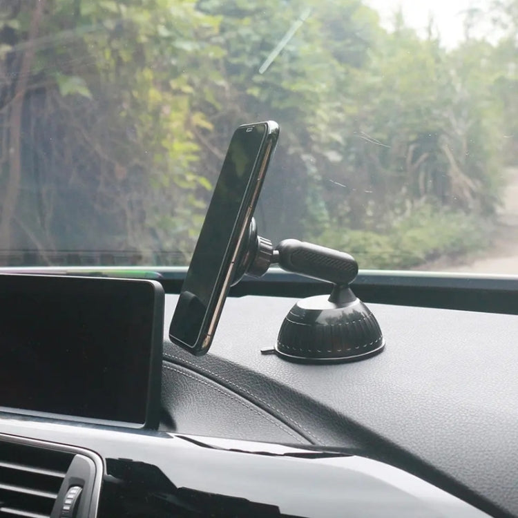 208-C Black 360 Degree Rotation Dashboard Windshield Magnetic Mobile Phone Car Holder