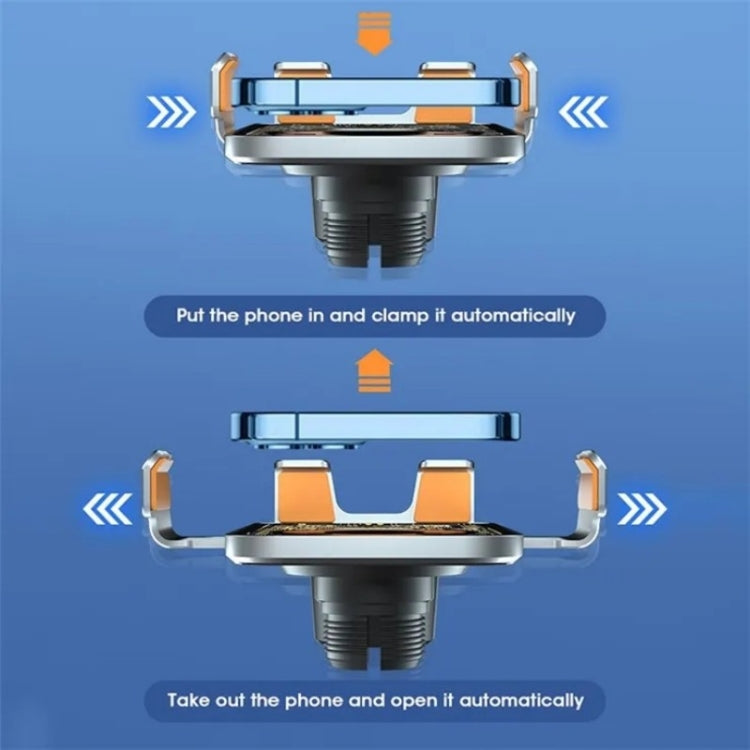 C10 Car Navigation Infrared Sensor Transparent Wireless Charger 15W Fast Charger Phone Stand