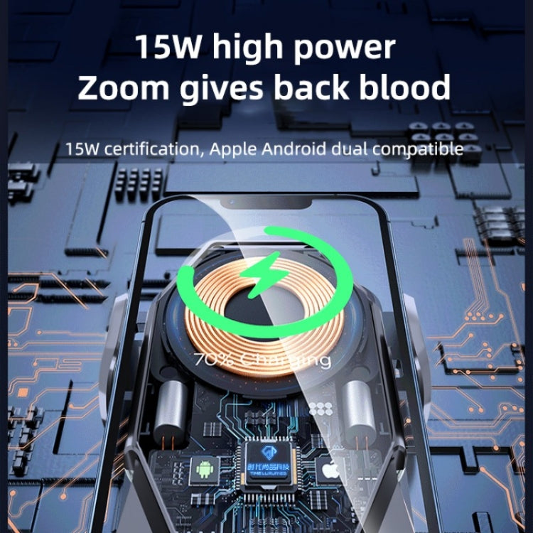 T7 Multipurpose Car Wireless Charger Infrared Automatic Inducction Car Mobile Phone Bracket